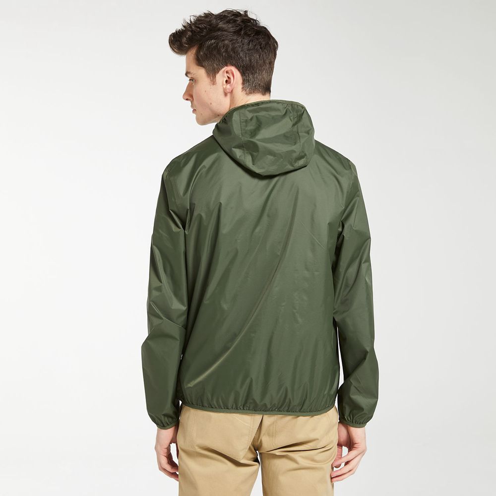 Chaquetas Timberland Argentina Hombre - Mt. Franklin Waterproof Packable Shell - Verde Oscuro - LUQH